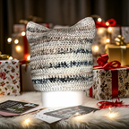 Handmade Crochet Cat Ear Beanie - Cute Kitten Hat for Women & Teens