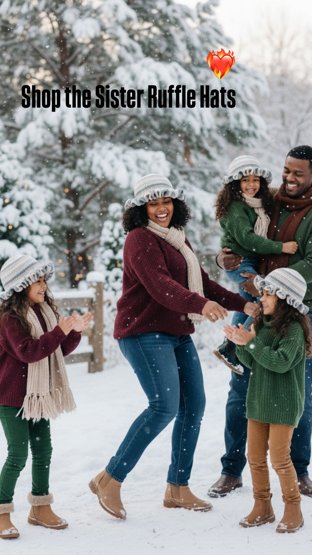 Handmade Crochet Ruffle Cloche Hat- Stylish Women’s Marled Crochet Accessory