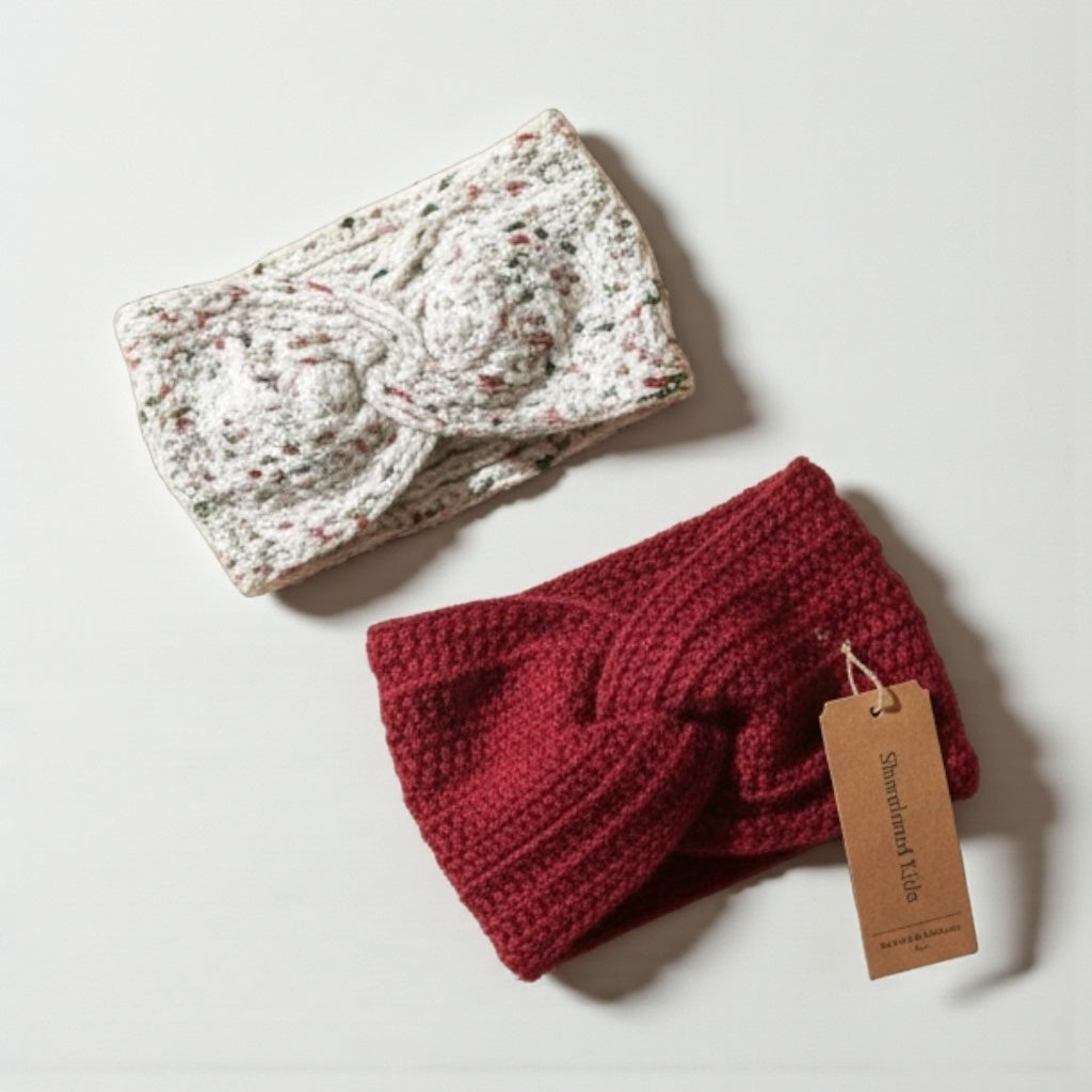Handmade Chunky Knit Twist Headbands - Cozy Winter Ear Warmers for Women
