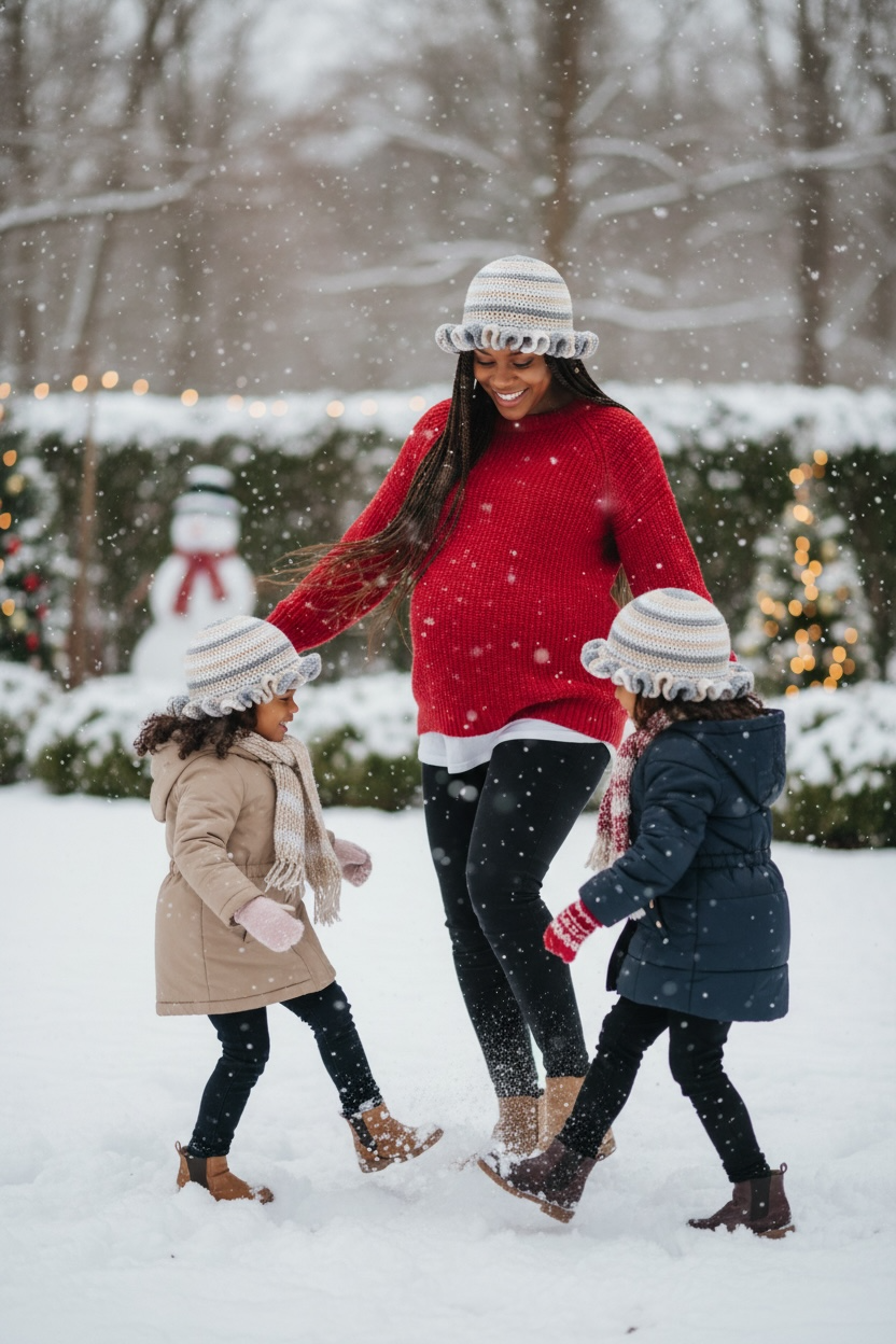 Handmade Crochet Ruffle Cloche Hat- Stylish Women’s Marled Crochet Accessory