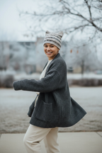 Handmade Crochet Cat Ear Beanie - Cute Kitten Hat for Women & Teens