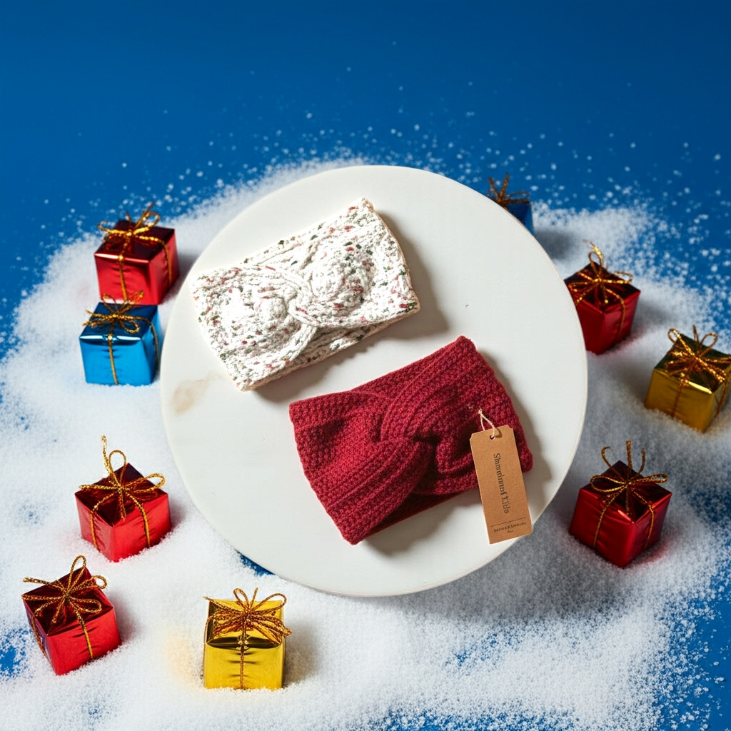 Handmade Chunky Knit Twist Headbands - Cozy Winter Ear Warmers for Women