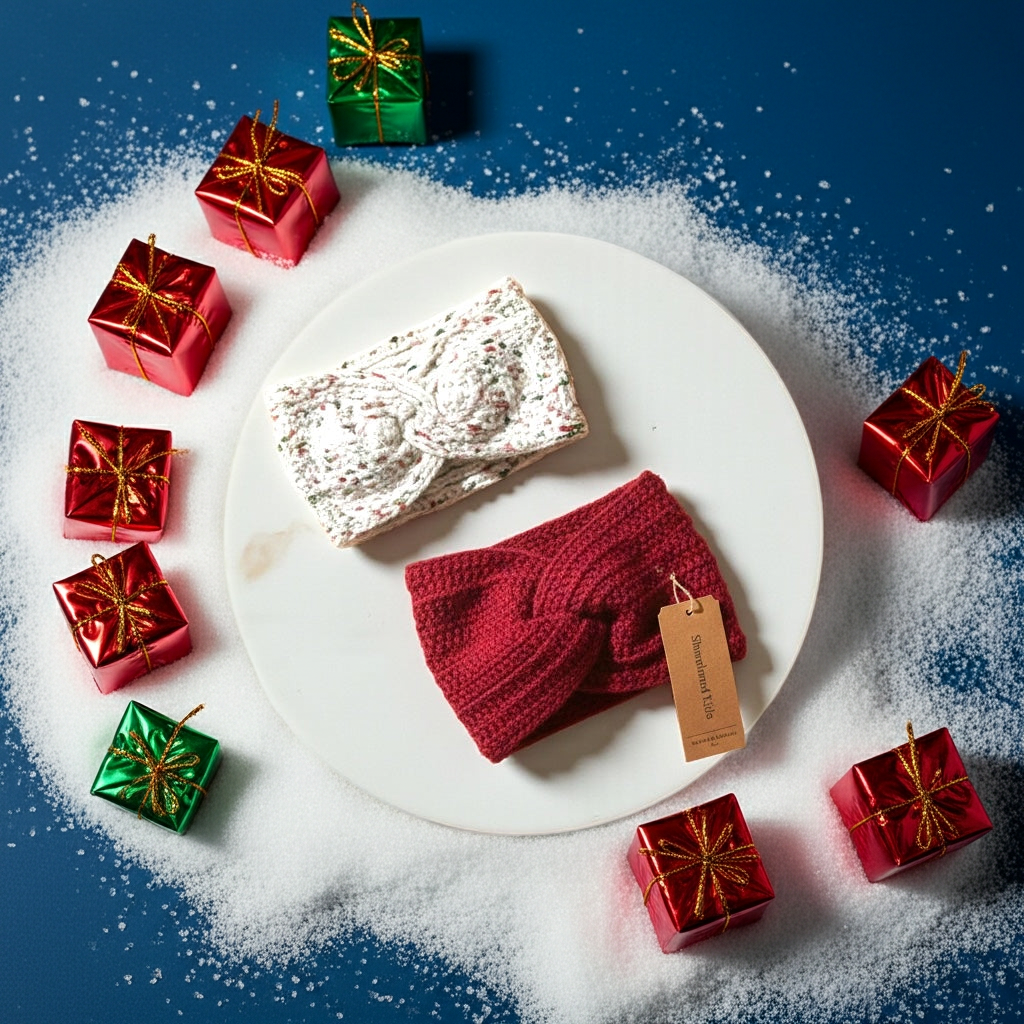 Handmade Chunky Knit Twist Headbands - Cozy Winter Ear Warmers for Women