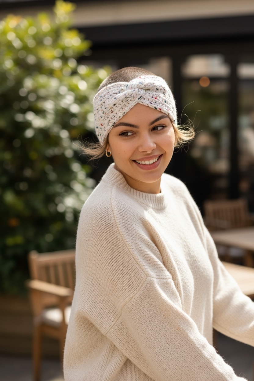 Handmade Chunky Knit Twist Headbands - Cozy Winter Ear Warmers for Women