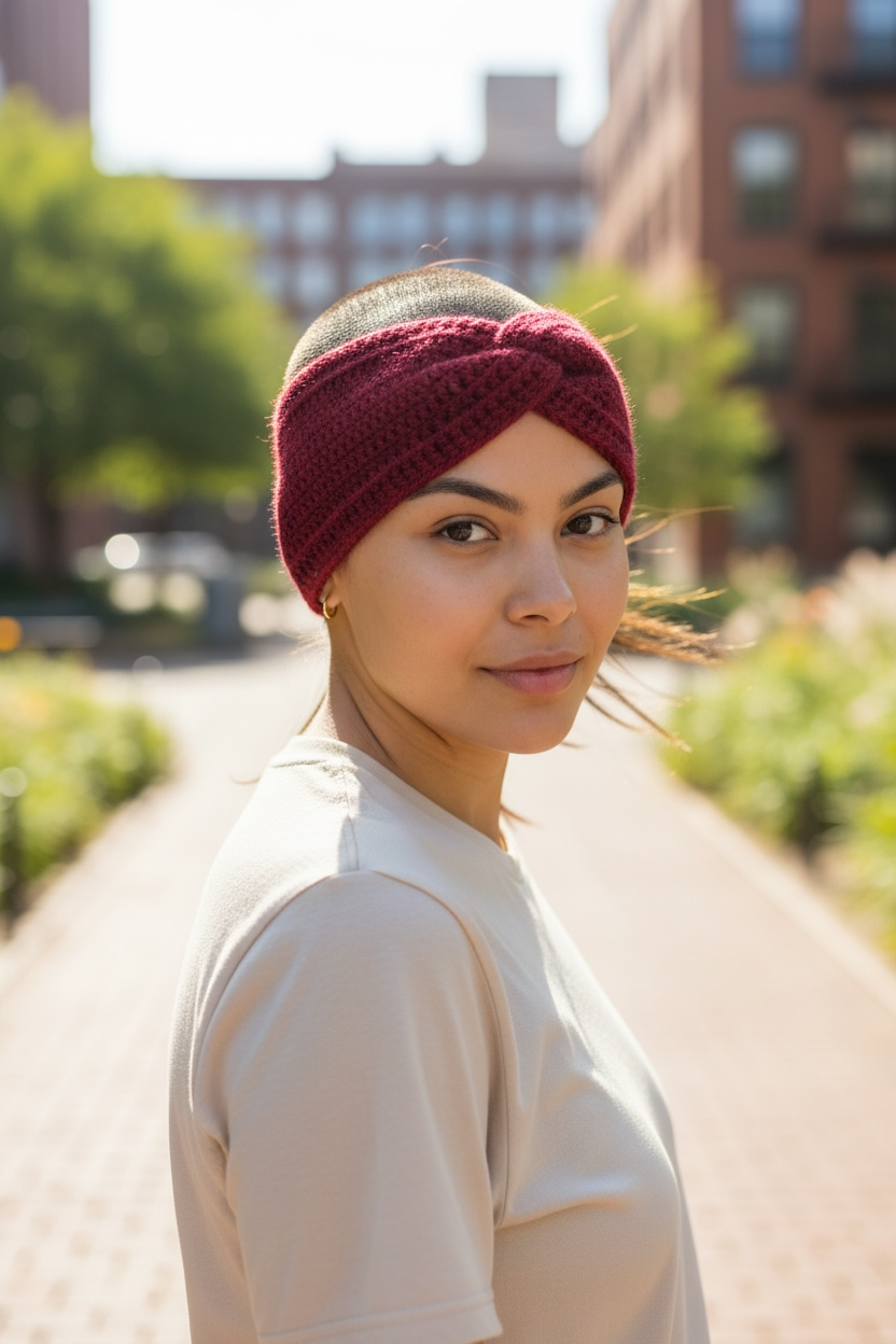 Handmade Chunky Knit Twist Headbands - Cozy Winter Ear Warmers for Women