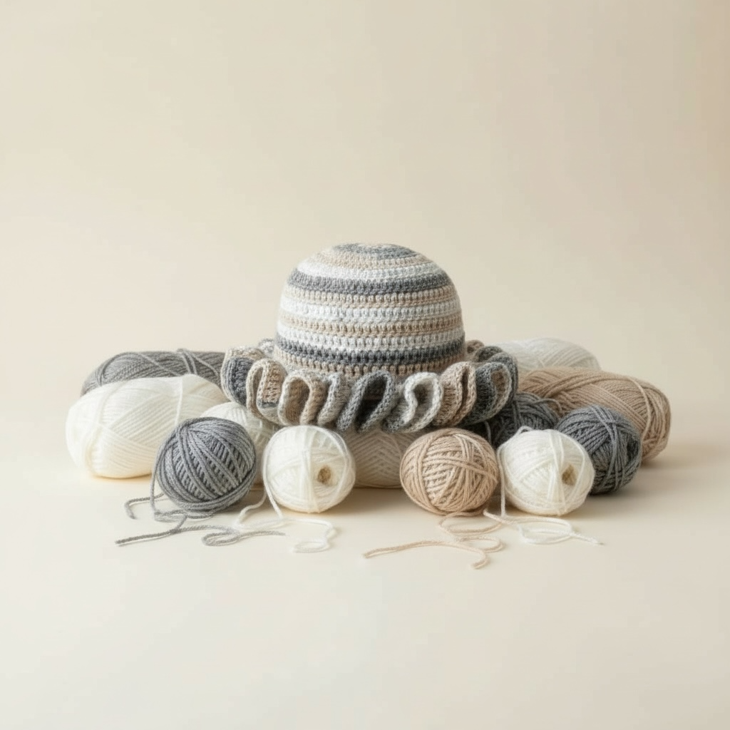 Handmade Crochet Ruffle Hat for Babies & Toddlers - Unique Boutique Baby Beanie