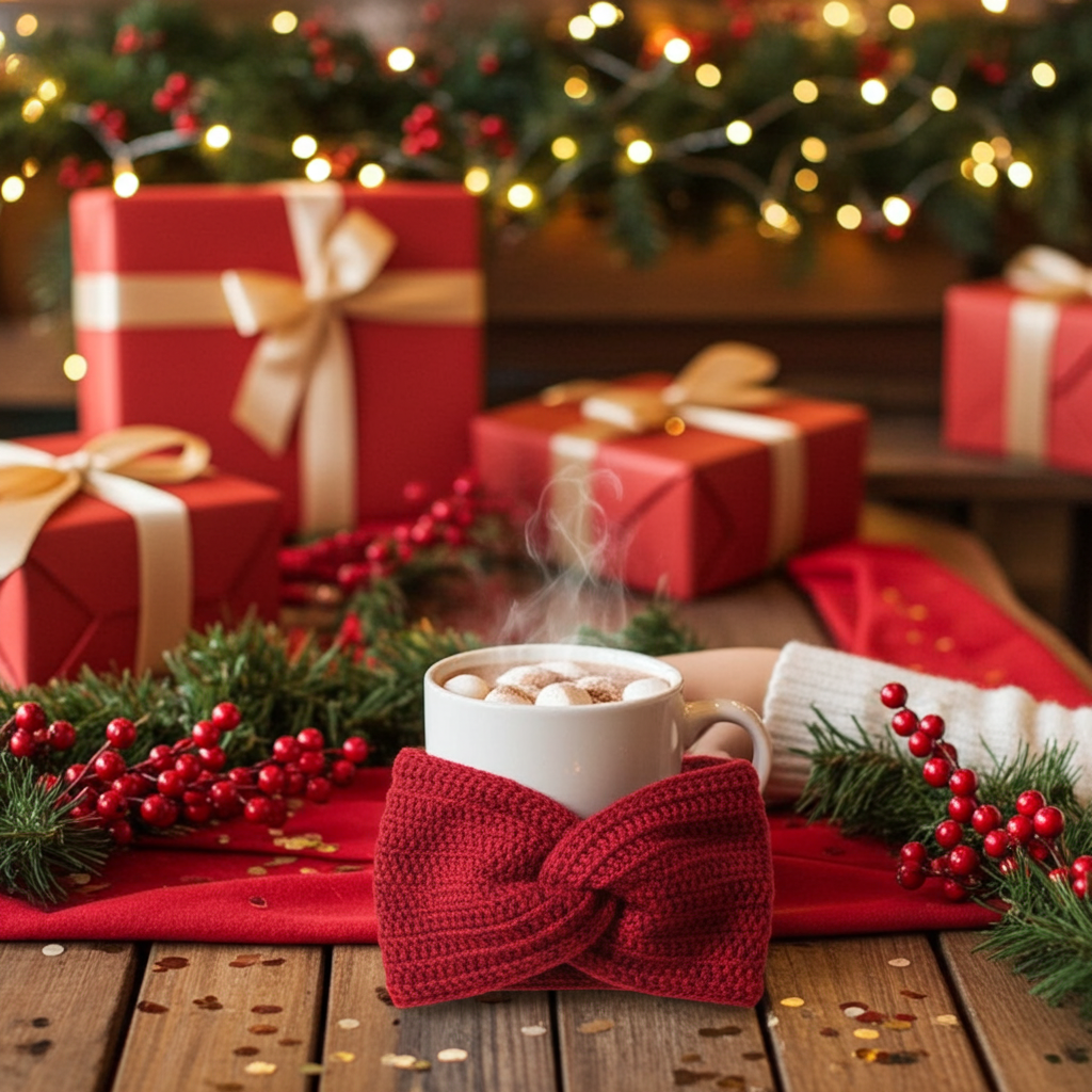 Handmade Chunky Knit Twist Headbands - Cozy Winter Ear Warmers for Women